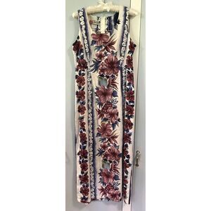 Hilo Hattie Hawaiian Original Dress Jr 14 Multicolor Cotton Rayon Sleeveless USA